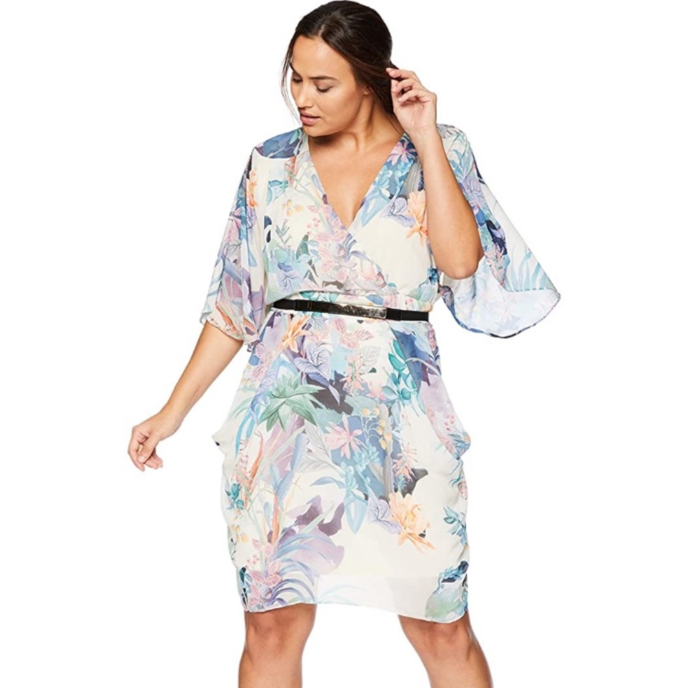 Women's Plus Size wrap style dress by City Chic